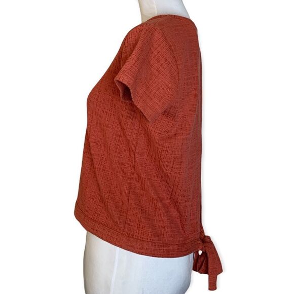 MADEWELL women’s jacquard cross back tie knit Verse top sz XS - Picture 3 of 10